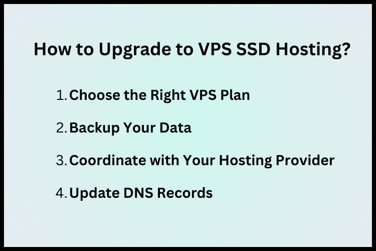 How to Upgrade to VPS SSD Hosting