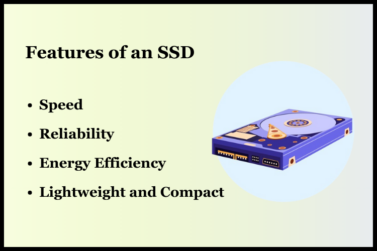 features of SSD in SSD Hosting solid state drive